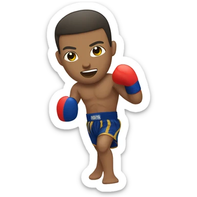 Muay Thai fighter sticker