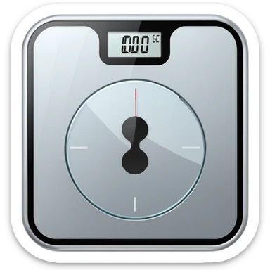 Digital weight scale with 0:00 on it sticker