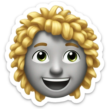 Happy face, sunny weather, party mood sticker