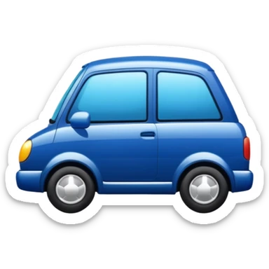 crea un emoticón sobre venta de repuestos de color azul marino sticker