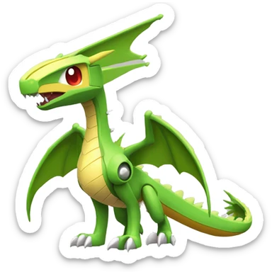 Mechanical Flygon-dragon-Charizard-raptor-Medabot-Mecha full body sticker