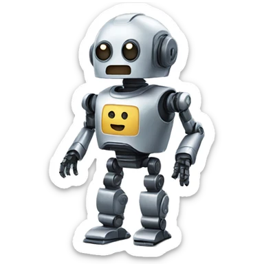robot named RoMan Talk sticker