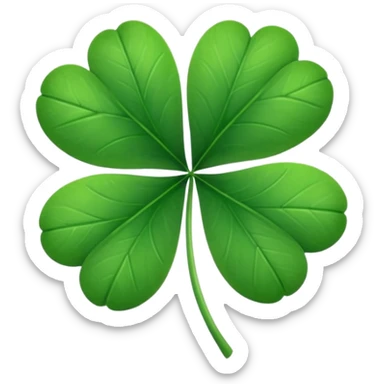 clover with 5 leaves sticker