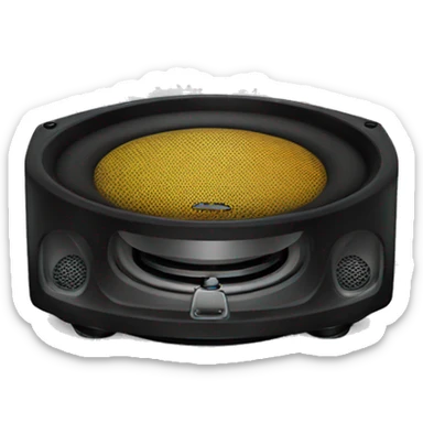 Bass Speaker vibrating sticker