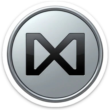 Circle with MB written on it sticker