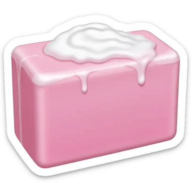 "fight club" pink soap 3/4 + foam sticker