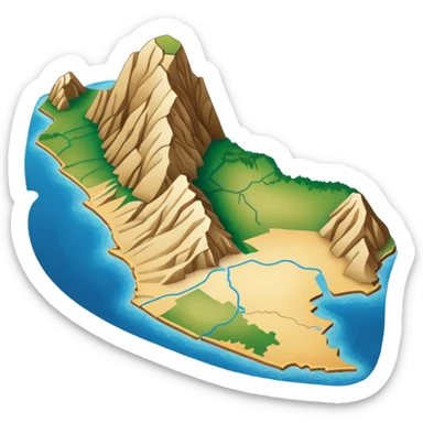 I want that you generate an correct Peru map emoji sticker