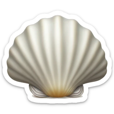 Clam shell sticker