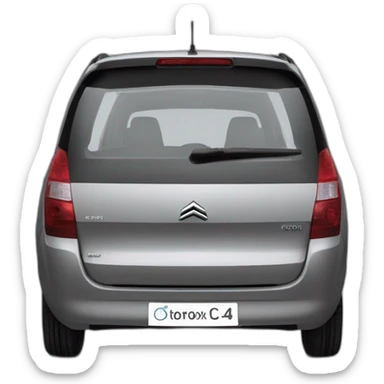 citroen c4 grand picasso 2007 gris sticker