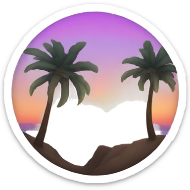 Sunset sticker