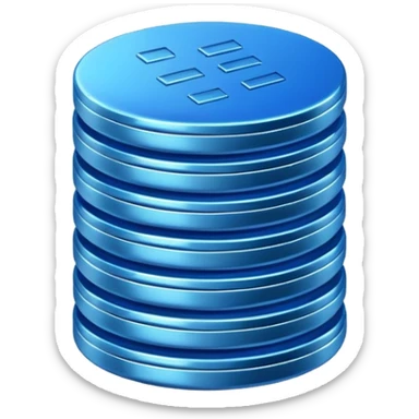 blue coins credit pack sticker