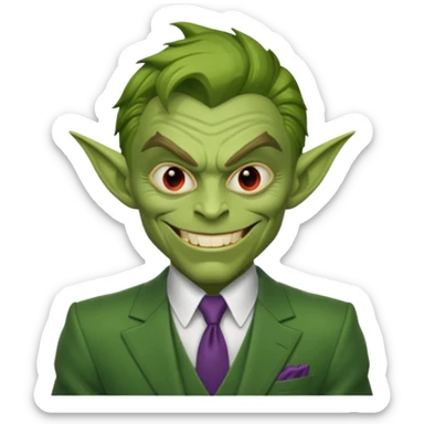 Green goblin's Spiderman  sticker