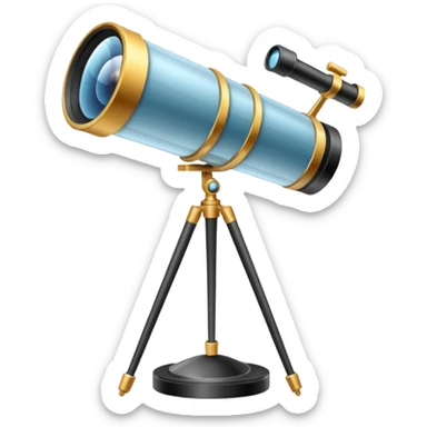 un observatoire avec un telescope qui sort du dome sticker