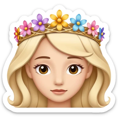 flower tiara sticker