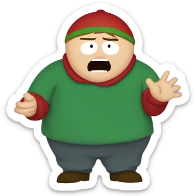 Eric Cartman dando la mano aKyle Broflovski  sticker