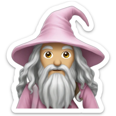 gandalf the pink sticker