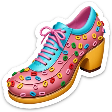 Betsey Johnson style spam meat shoe sculpture  sticker