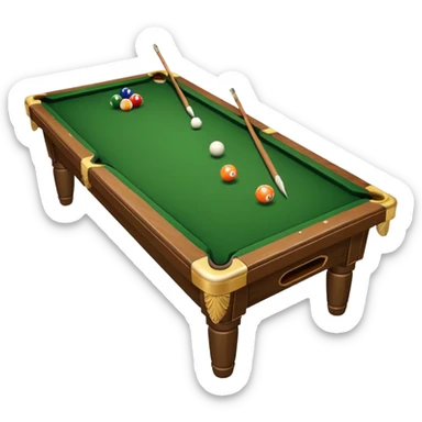 billiard table sticker