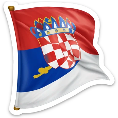Flag of the Croatian Republic of Herzeg-Bosnia iphone emoji sticker