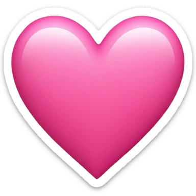 Pink heart sticker