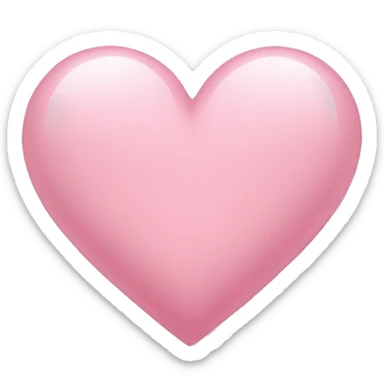 Light pink heart  sticker