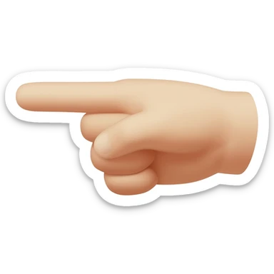 finger pointer hand tap sticker