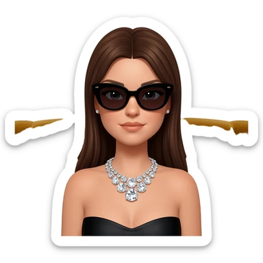 cool rich girl sticker