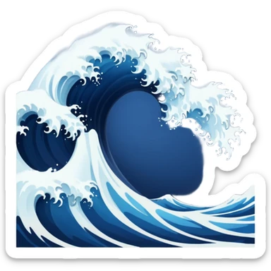 MAKE AN OCEAN WAVE LOOKS SCARY sticker