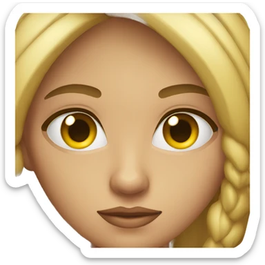 Femme qui a un oeil pas droit sticker