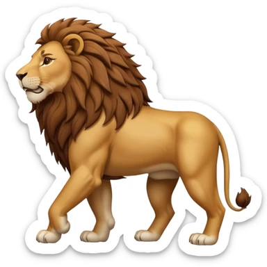 Un lion qui bouge ses fesses sticker
