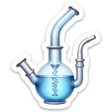 glass water pipe emoji style sticker