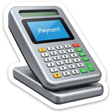 payment terminal sticker
