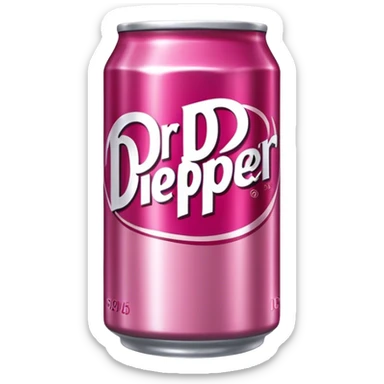 Pink Dr Pepper sticker