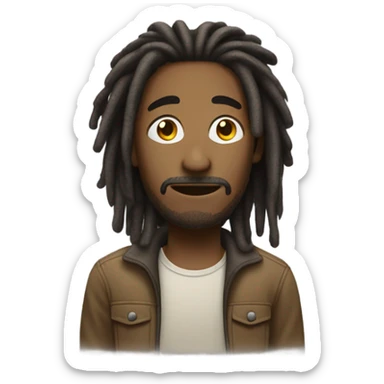 nonchalant dread head nilah  sticker