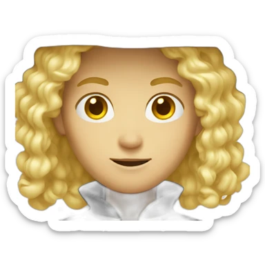 Blond-man-Witch sticker