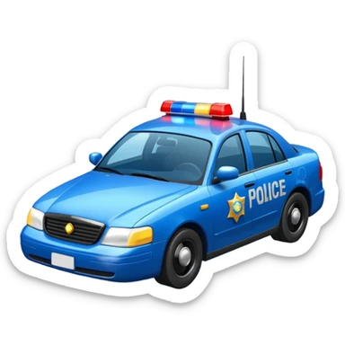 police car sticker