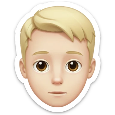 Aven a boy with long hair that’s blonde who is ugly with a big fpreheaf sticker