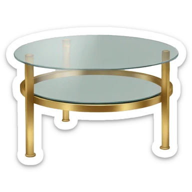 Small-round-Golden-band-glass-coffee-table sticker