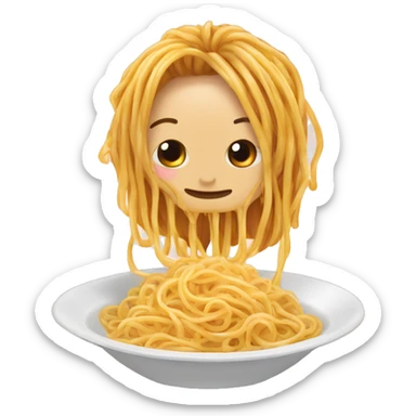 Putine qui mente des spaghettis  sticker