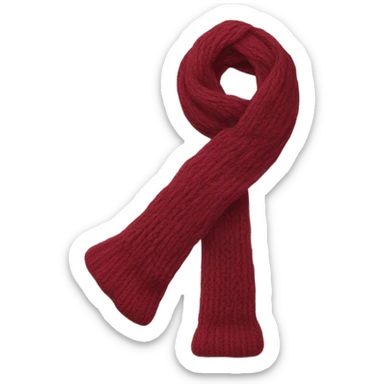 Scarf knit sticker