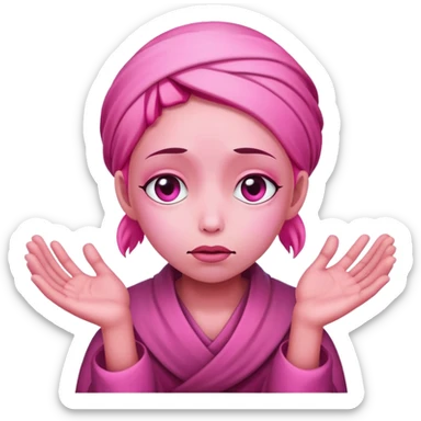 Begging but pink sticker