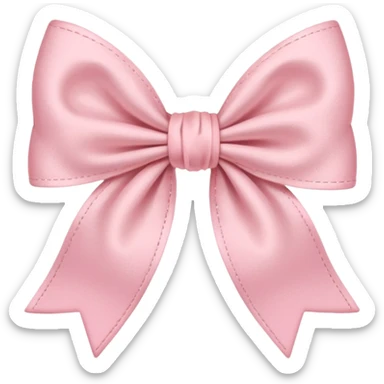artsy bow delicate pastel pink colour sticker
