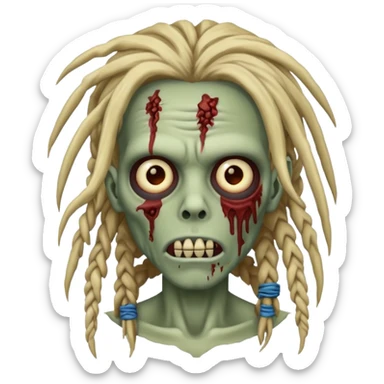 Zombie dreadhead  sticker