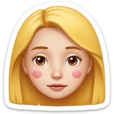girl emoji with pimple sticker