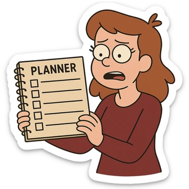 simple planner page sticker
