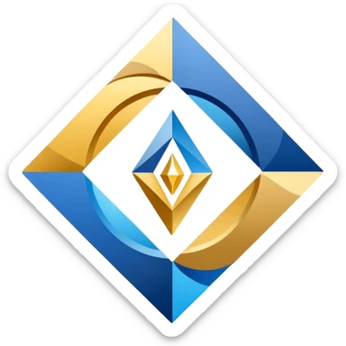 A clean, modern, and professional logo design for a project management and planning framework. The logo should visually represent the journey from initial concept to successful execution. sticker