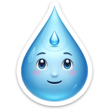 water in feet sticker