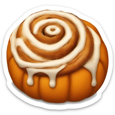 Pumpkin Cinnamon bun sticker