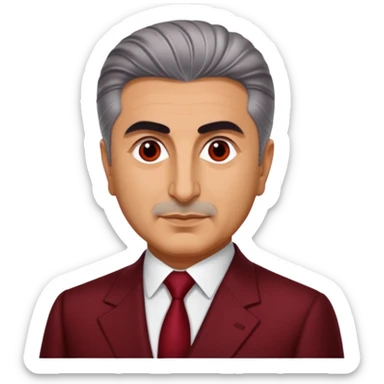 Turn Reza Pahlavi into a bear's ketchup sauce. sticker