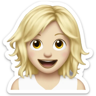 courtney love laugh sticker